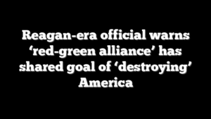 Reagan-era official warns ‘red-green alliance’ has shared goal of ‘destroying’ America