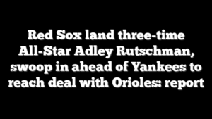 Red Sox land three-time All-Star Adley Rutschman, swoop in ahead of Yankees to reach deal with Orioles: report
