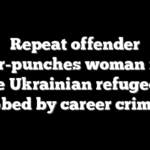 Repeat offender sucker-punches woman in city where Ukrainian refugee was stabbed by career criminal