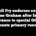 Russell Fry endorses ex-rival Darline Graham after failing to advance to special GOP US Senate primary runoff
