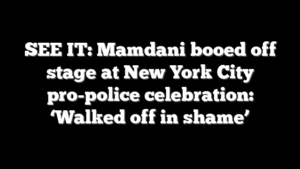 SEE IT: Mamdani booed off stage at New York City pro-police celebration: ‘Walked off in shame’