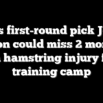 Saints first-round pick Jordyn Tyson could miss 2 months with hamstring injury from training camp