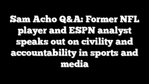 Sam Acho Q&A: Former NFL player and ESPN analyst speaks out on civility and accountability in sports and media