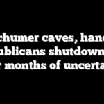 Schumer caves, hands Republicans shutdown win after months of uncertainty