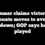 Schumer claims victory as Senate moves to avert shutdown; GOP says he got played