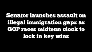 Senator launches assault on illegal immigration gaps as GOP races midterm clock to lock in key wins