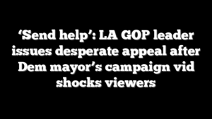 ‘Send help’: LA GOP leader issues desperate appeal after Dem mayor’s campaign vid shocks viewers