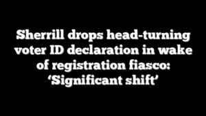 Sherrill drops head-turning voter ID declaration in wake of registration fiasco: ‘Significant shift’