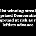 Socialist winning streak puts prized Democratic battleground at risk as radical leftists advance