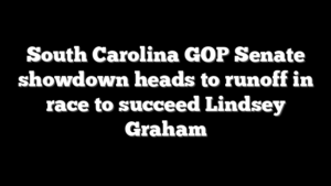 South Carolina GOP Senate showdown heads to runoff in race to succeed Lindsey Graham