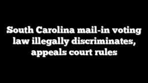 South Carolina mail-in voting law illegally discriminates, appeals court rules