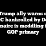 Top Trump ally warns super PAC bankrolled by Dem billionaire is meddling in his GOP primary