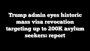 Trump admin eyes historic mass visa revocation targeting up to 200K asylum seekers: report