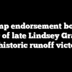 Trump endorsement boosts sister of late Lindsey Graham to historic runoff victory