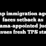 Trump immigration agenda faces setback as Obama-appointed judge issues fresh TPS stay
