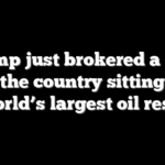 Trump just brokered a deal with the country sitting atop the world’s largest oil reserves