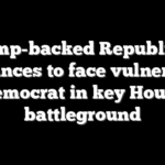 Trump-backed Republican advances to face vulnerable Democrat in key House battleground