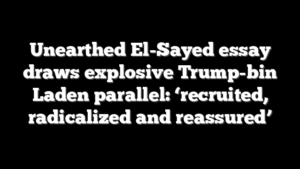 Unearthed El-Sayed essay draws explosive Trump-bin Laden parallel: ‘recruited, radicalized and reassured’