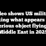 Video shows US military tracking what appears to be mysterious object flying over Middle East in 2025