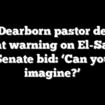 Viral Dearborn pastor delivers blunt warning on El-Sayed Senate bid: ‘Can you imagine?’