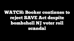 WATCH: Booker continues to reject SAVE Act despite bombshell NJ voter roll scandal