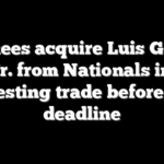 Yankees acquire Luis Garcia Jr. from Nationals in interesting trade before MLB deadline