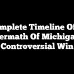 A Complete Timeline Of The Aftermath Of Michigan’s Controversial Win