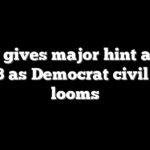 AOC gives major hint about 2028 as Democrat civil war looms
