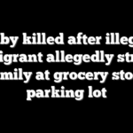 Baby killed after illegal immigrant allegedly strikes family at grocery store parking lot