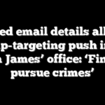 Deleted email details alleged Trump-targeting push inside Letitia James’ office: ‘Find and pursue crimes’