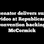 Dem senator delivers surprise video at Republican convention backing McCormick
