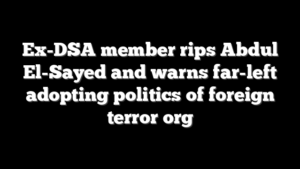 Ex-DSA member rips Abdul El-Sayed and warns far-left adopting politics of foreign terror org