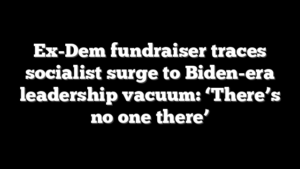 Ex-Dem fundraiser traces socialist surge to Biden-era leadership vacuum: ‘There’s no one there’