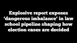 Explosive report exposes ‘dangerous imbalance’ in law school pipeline shaping how election cases are decided