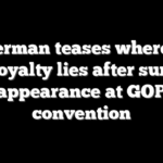 Fetterman teases where his true loyalty lies after surprise appearance at GOP convention