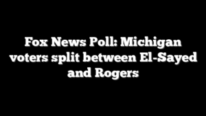 Fox News Poll: Michigan voters split between El-Sayed and Rogers