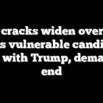 GOP cracks widen over Iran war as vulnerable candidates break with Trump, demand its end