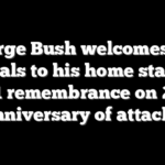 George Bush welcomes top officials to his home state for 9/11 remembrance on 25th anniversary of attacks