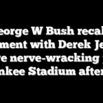 George W Bush recalls moment with Derek Jeter before nerve-wracking pitch at Yankee Stadium after 9/11
