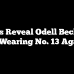 Giants Reveal Odell Beckham Jr. Wearing No. 13 Again