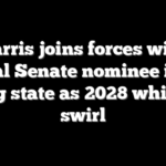 Harris joins forces with radical Senate nominee in key swing state as 2028 whispers swirl