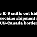 Hero K-9 sniffs out hidden $6M cocaine shipment along US-Canada border
