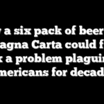 How a six pack of beer and the Magna Carta could finally fix a problem plaguing Americans for decades