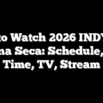 How to Watch 2026 INDYCAR Laguna Seca: Schedule, Start Time, TV, Stream
