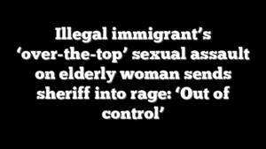Illegal immigrant’s ‘over-the-top’ sexual assault on elderly woman sends sheriff into rage: ‘Out of control’