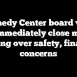 Kennedy Center board votes to immediately close main building over safety, financial concerns