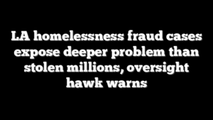 LA homelessness fraud cases expose deeper problem than stolen millions, oversight hawk warns