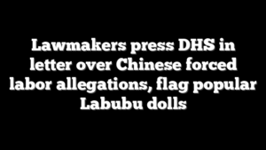 Lawmakers press DHS in letter over Chinese forced labor allegations, flag popular Labubu dolls