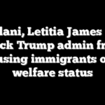 Mamdani, Letitia James sue to block Trump admin from refusing immigrants over welfare status