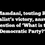 Mamdani, touting RI socialist’s victory, answers question of ‘What is the Democratic Party?’